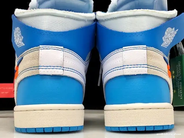 Rep Air Jordan Powder 1 AQ0818-148 Off-White UNC Blue 0422
